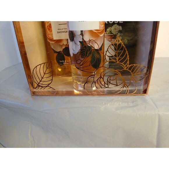 Bath ANd Body Works Gift Set Of 3 "Rose" Fragrance NIB Sealed SPRAY, LOTION, GEL - Picture 13 of 13